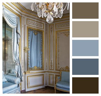 Setting Room Chateau De Versailles France Image